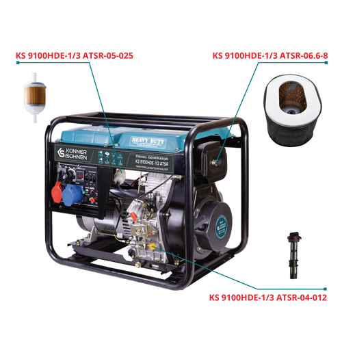 Set filtera za dizel generatore: Filter ulja, Filter vazduha, Filter za benzin
