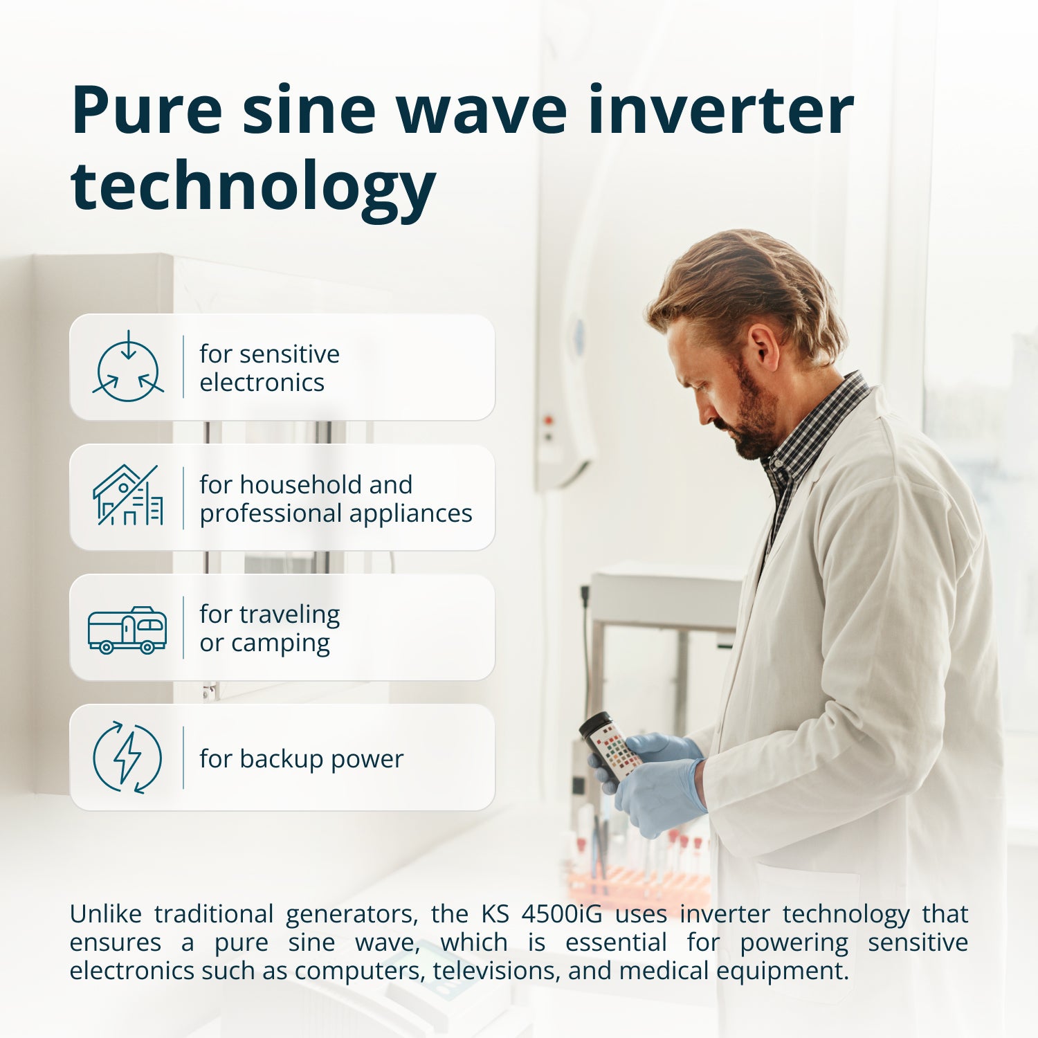 Gerador Inversor a Duplo Combustível KS 4500iG