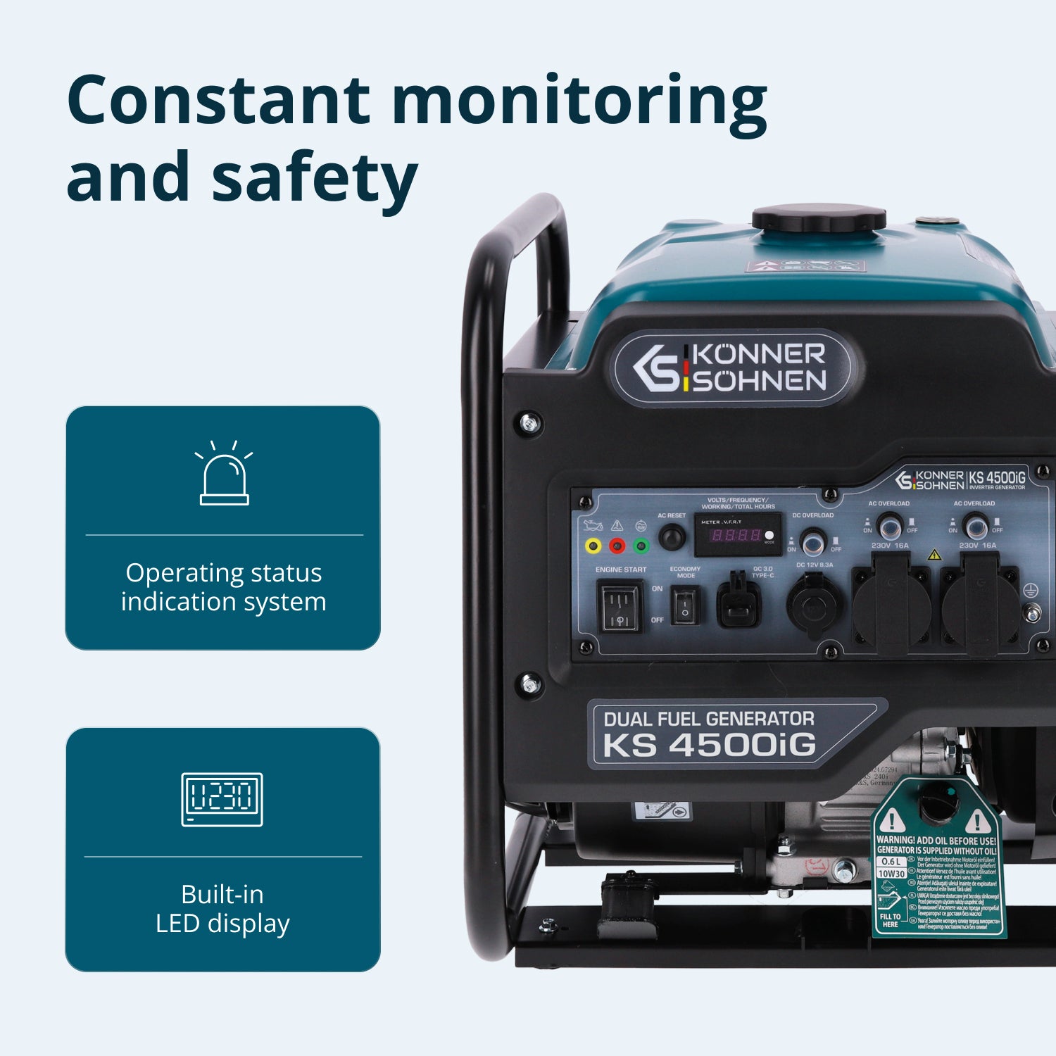 Gerador Inversor a Duplo Combustível KS 4500iG