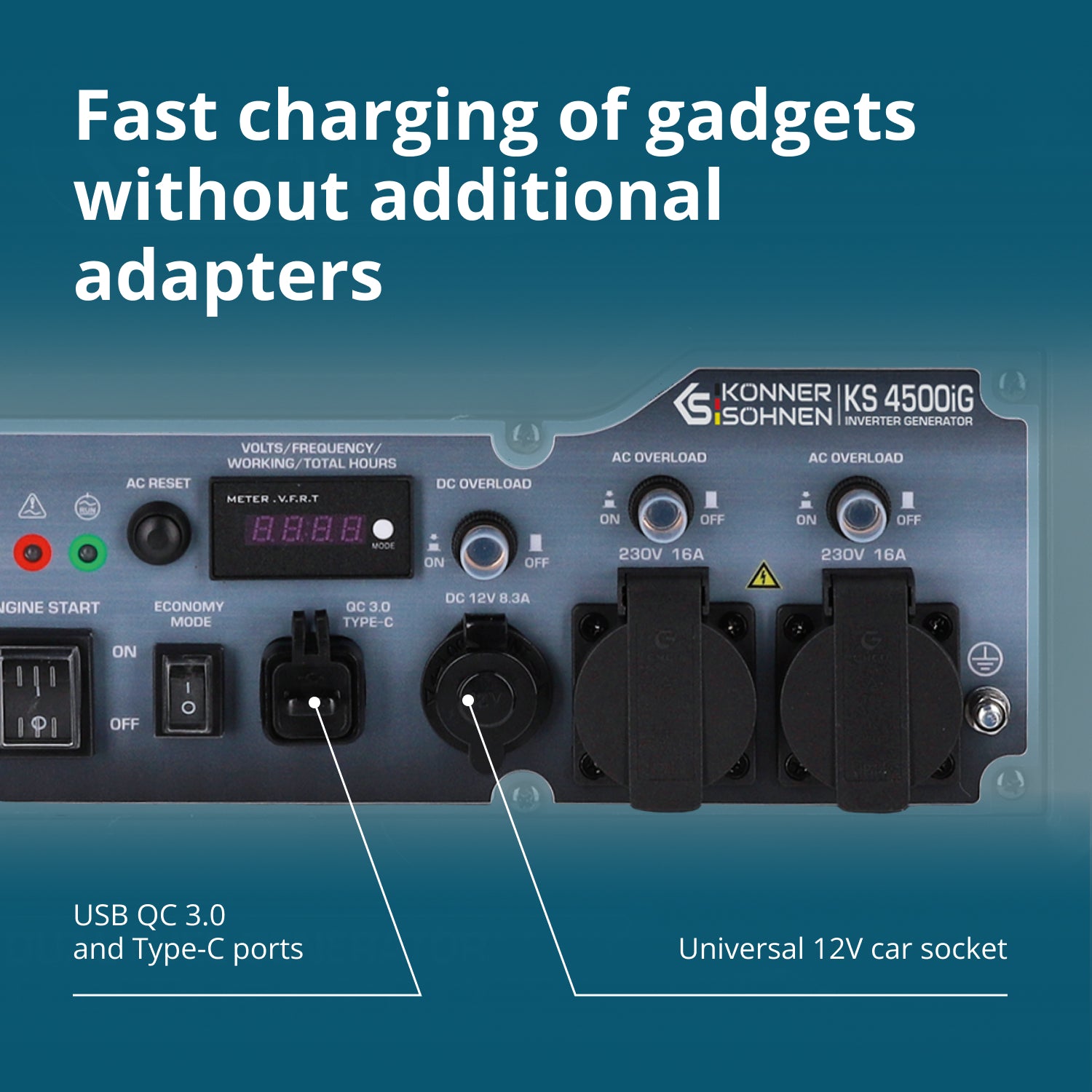 Gerador Inversor a Duplo Combustível KS 4500iG