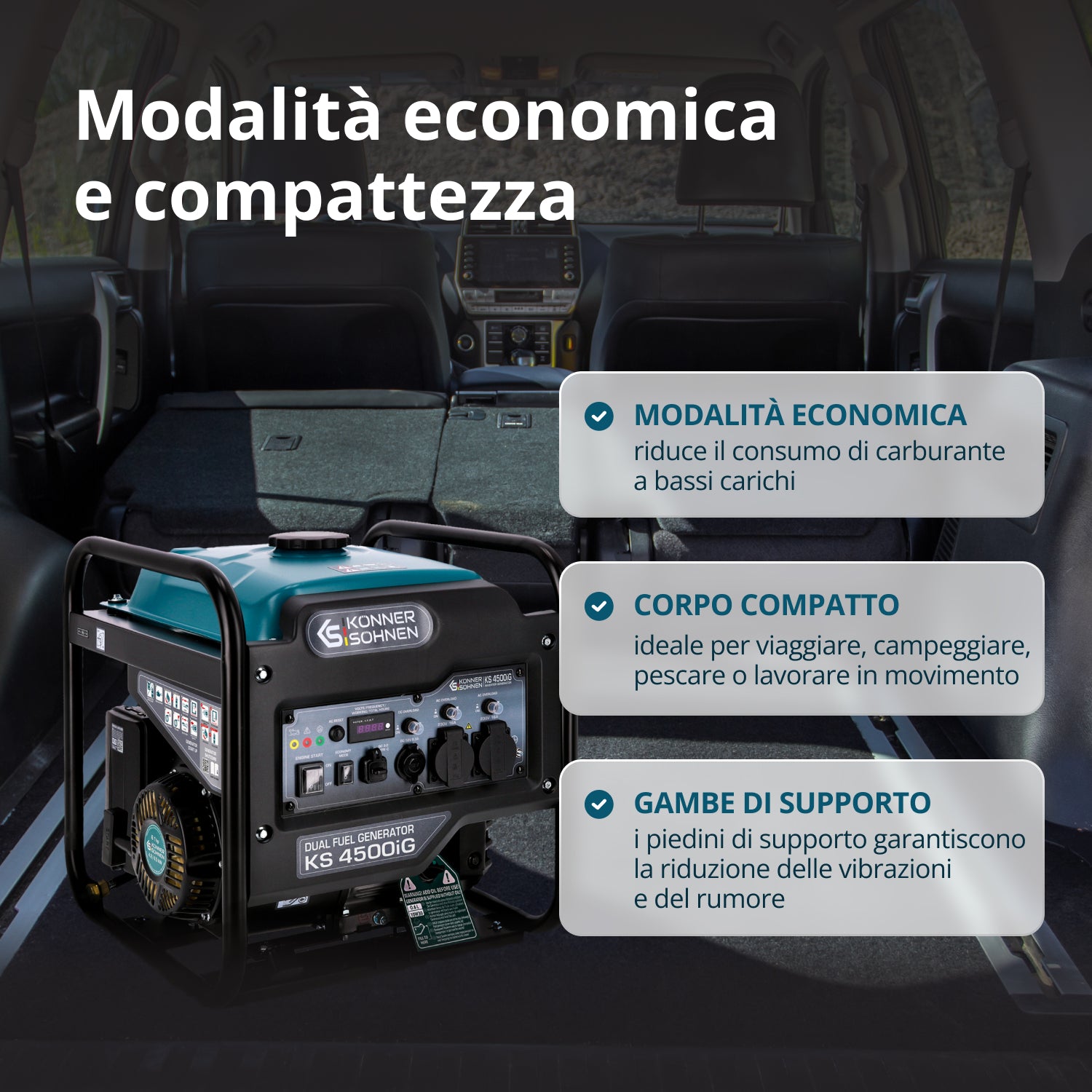 Generatore Inverter Bifuel KS 4500iG