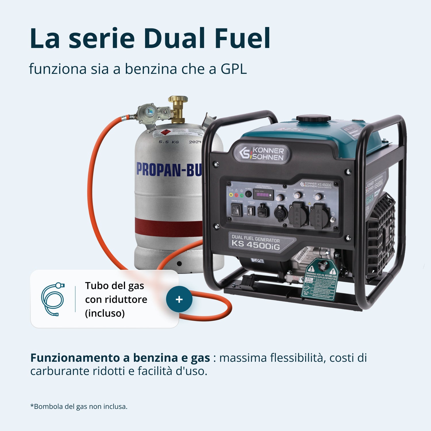 Generatore Inverter Bifuel KS 4500iG