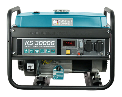 LPG/benzinegenerator "Könner & Söhnen" KS 3000G