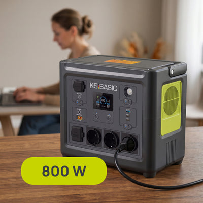 Capacidade total de 800 W