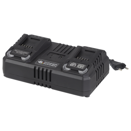 Încărcător dublu pentru baterii reîncărcabile 20V KS C45A-2