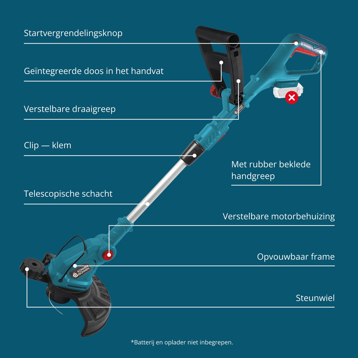Snoerloze trimmer KS GT-20V