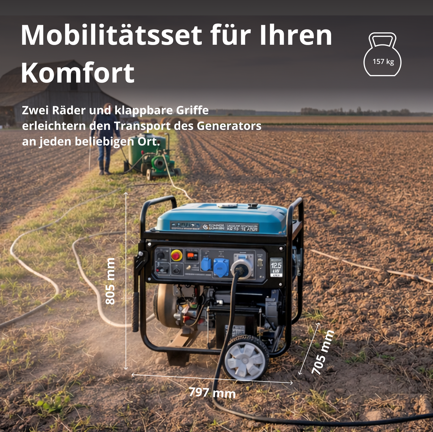 Benzin-Generator "Könner & Söhnen" KS 15-1E ATSR