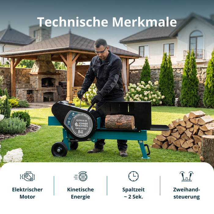 Kinetischer Elektro-Holzspalter KS 8TKE 52/35