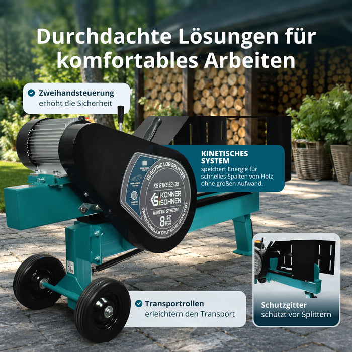 Kinetischer Elektro-Holzspalter KS 8TKE 52/35