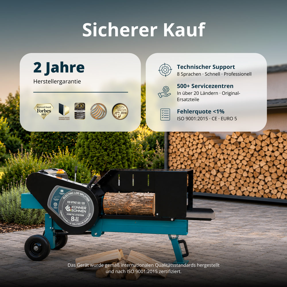 Kinetischer Elektro-Holzspalter KS 8TKE 52/35