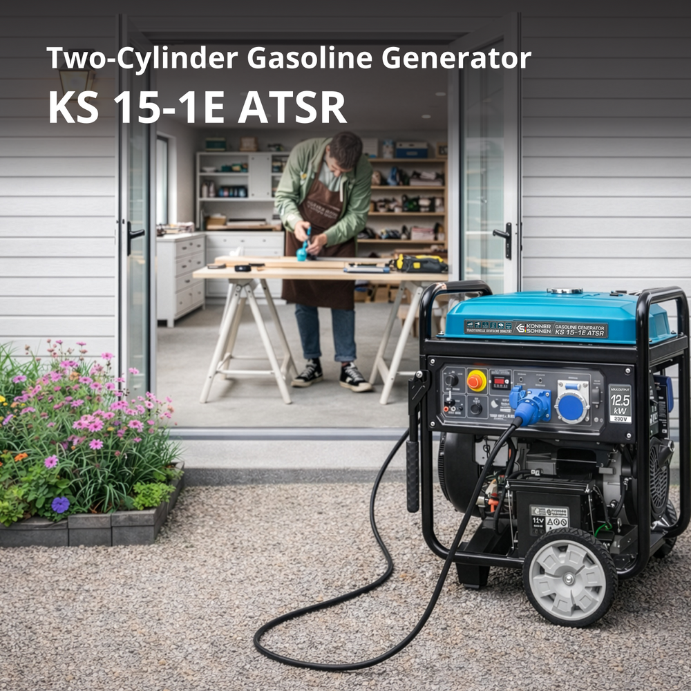 Γεννήτρια βενζίνης «Könner & Söhnen» KS 15-1E ATSR