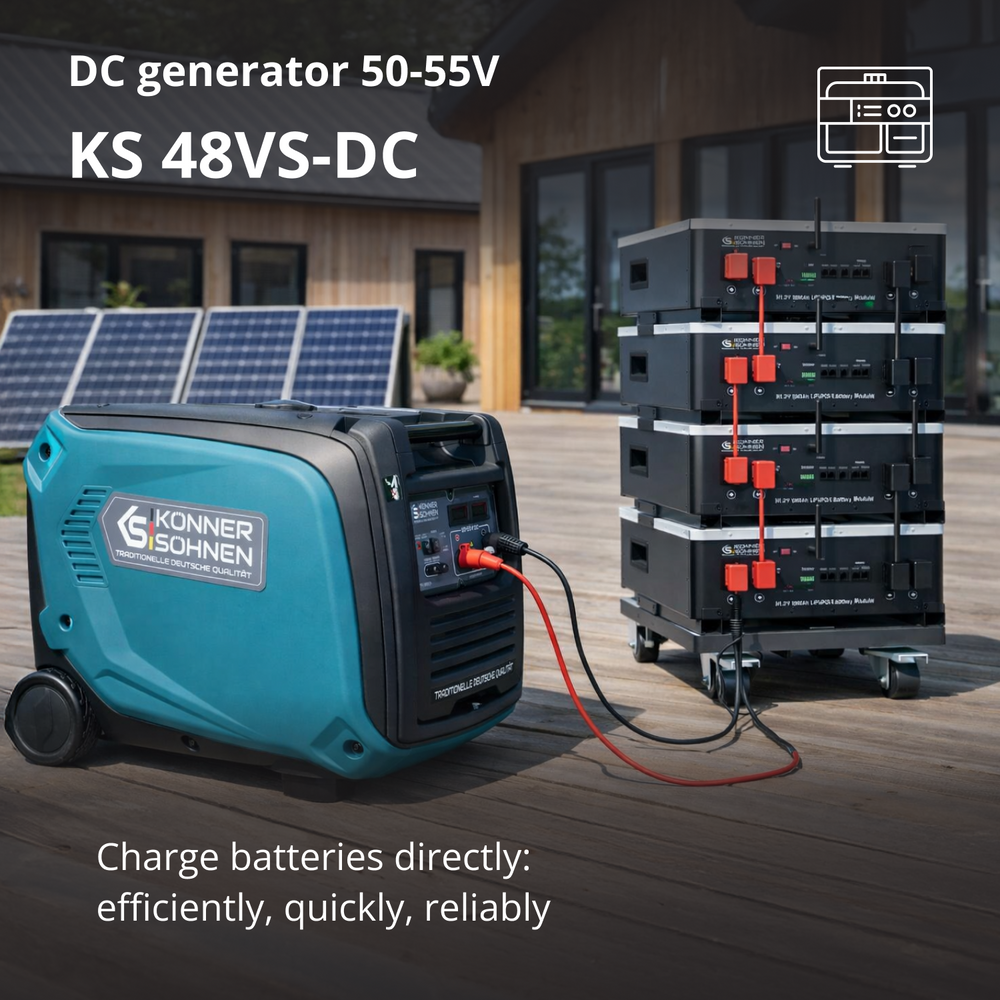 KS 48VS-DC Generátor stejnosměrného proudu, verze 50–55V