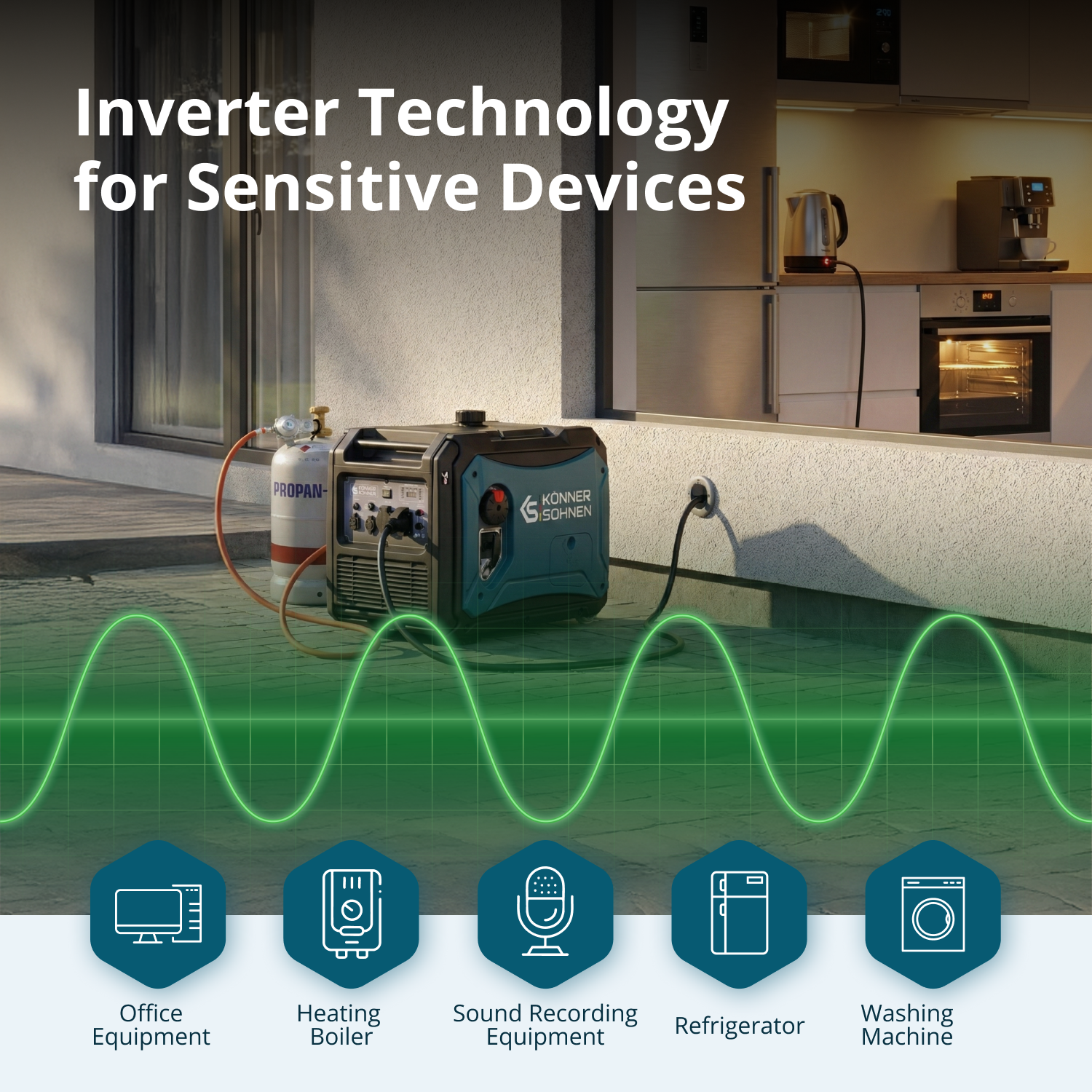 LPG/benzin inverter generator KS 4000iEG S