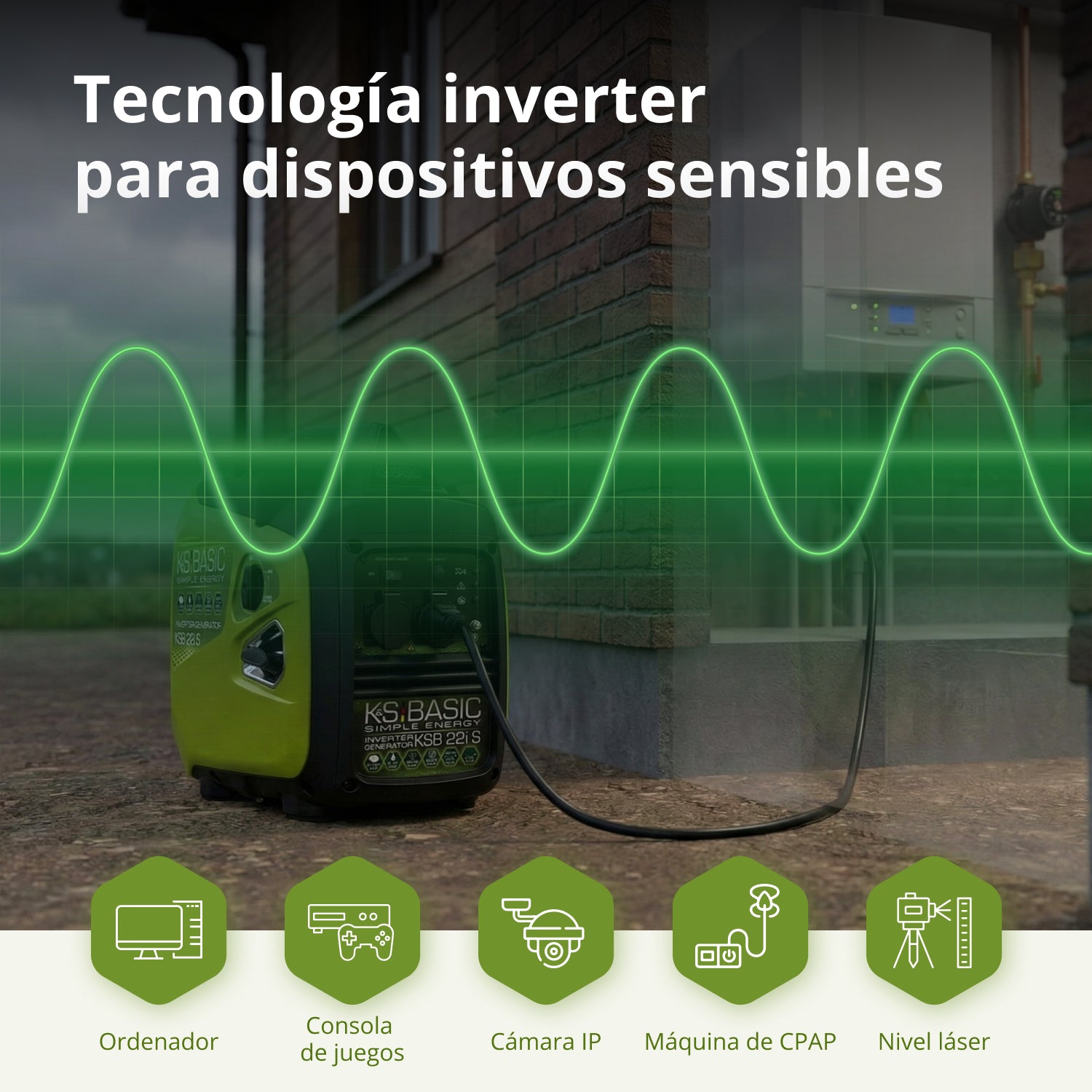 Generador inverter KSB 22i S (Reacondicionado Excelente estado)