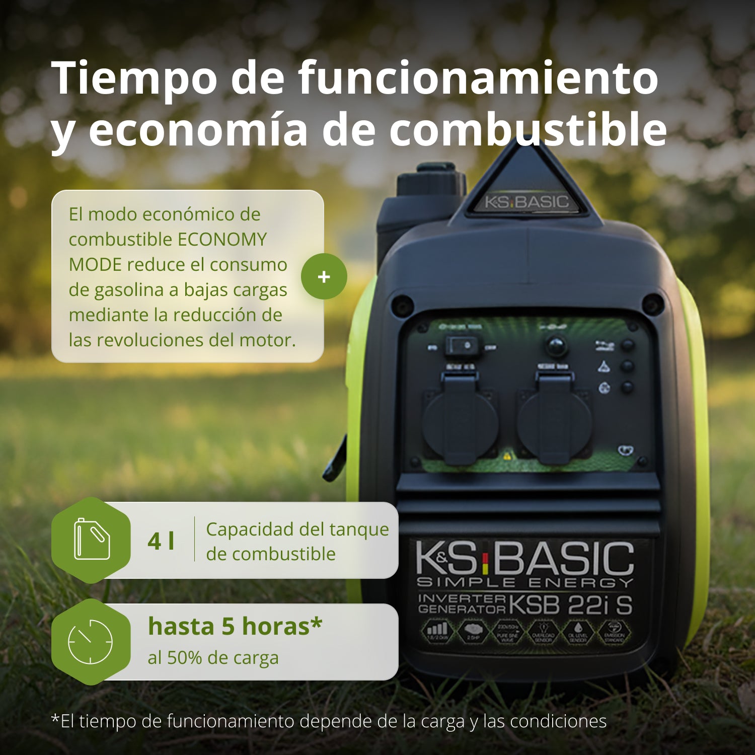 Generador inverter KSB 22i S (Reacondicionado Excelente estado)