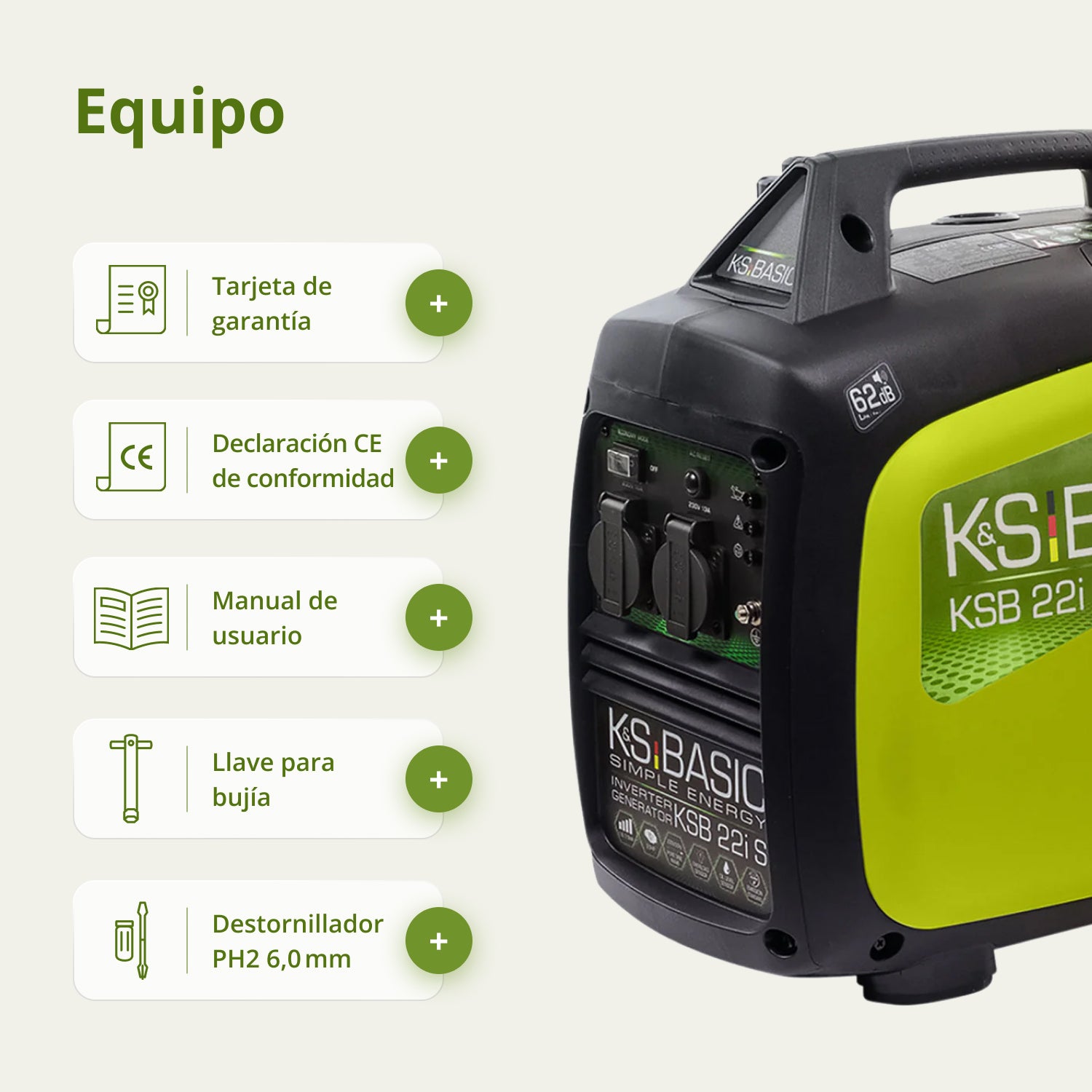 Generador de gasolina inverter KSB 33i S