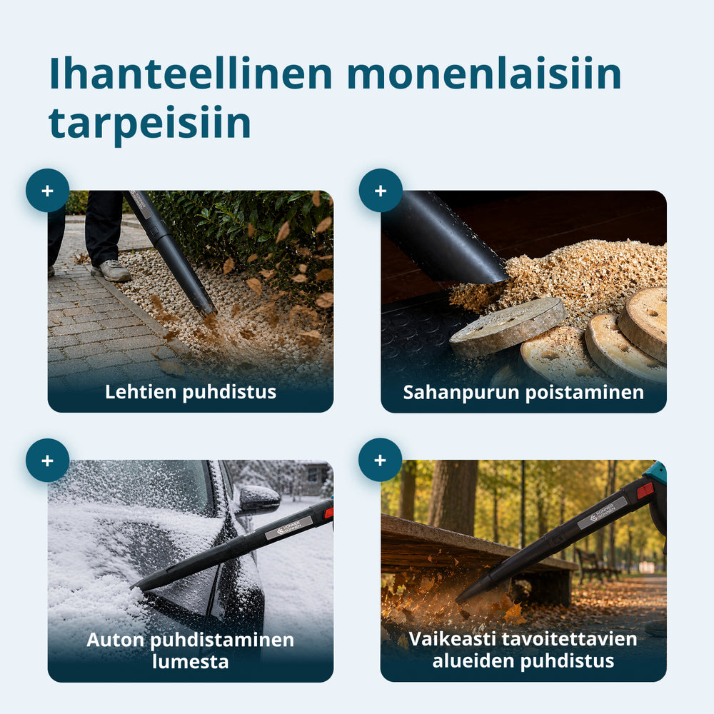 Akkukäyttöinen puutarhaimuri-puhallin KS LBV-40V
