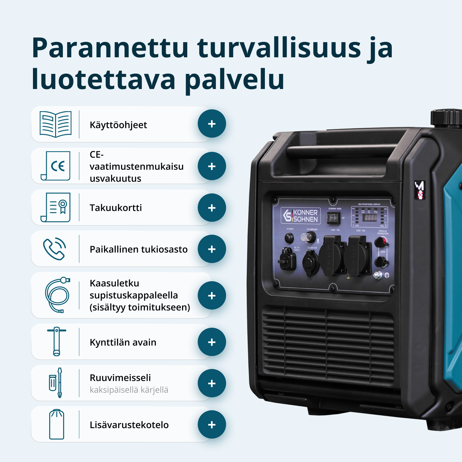 LPG/bensiini-invertterigeneraattori KS 4000iEG S