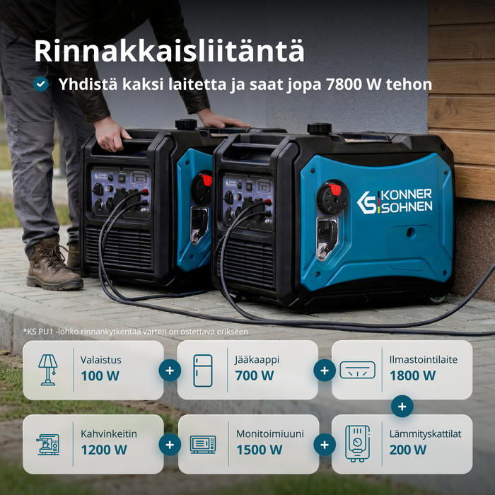 Invertterigeneraattori KS 4000iE S