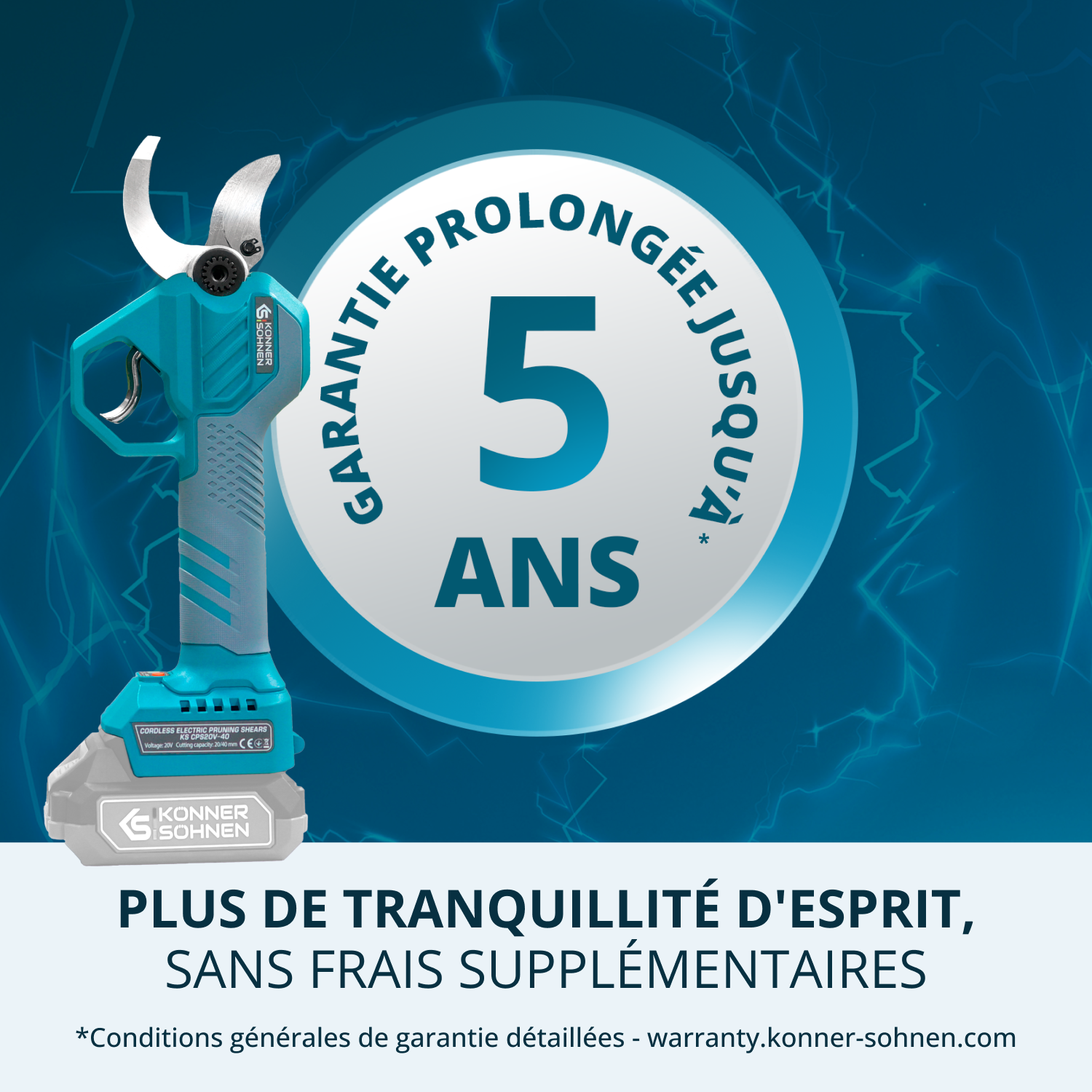 Sécateur à batterie KS CPS20V-40 Case