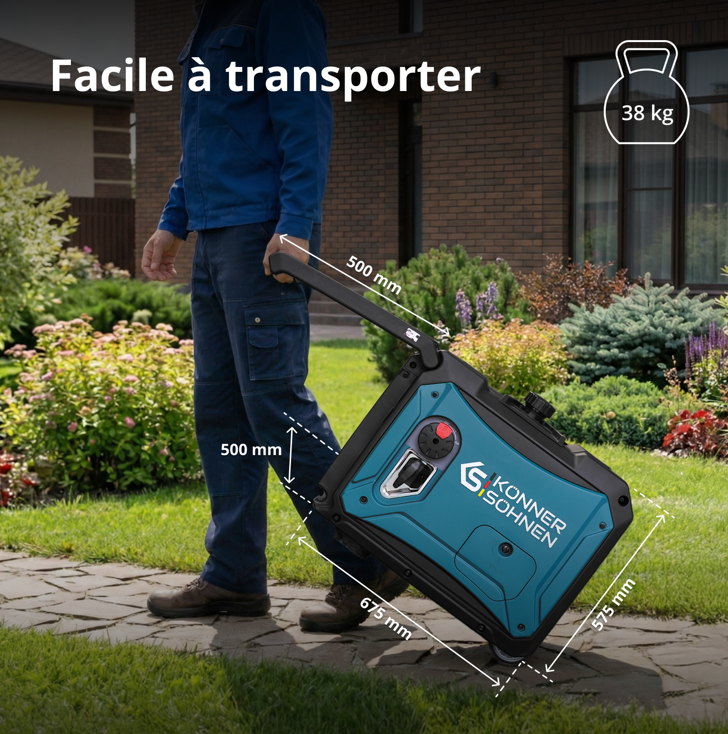 Groupe électrogène-onduleur dans la boîte anti-bruit KS 4000iE S