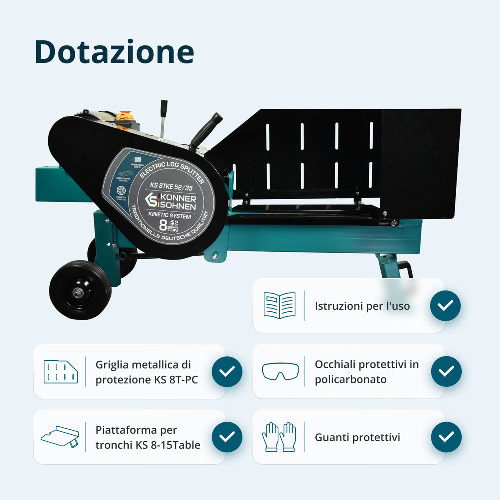 Divisore di legna elettrico KS 8TKE 52/35