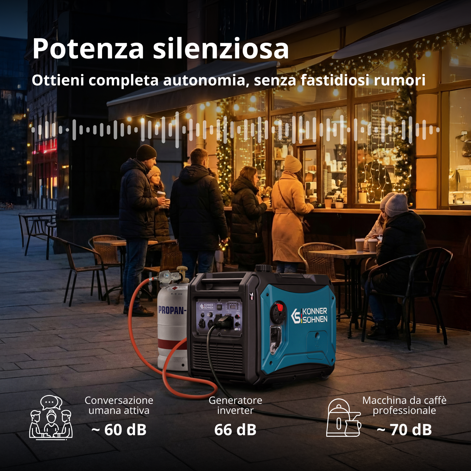 Generatore inverter a GPL/Benzina KS 4000iEG S