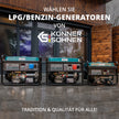 LPG/Benzin-Generator "Könner & Söhnen" KS 3000G thumbnail