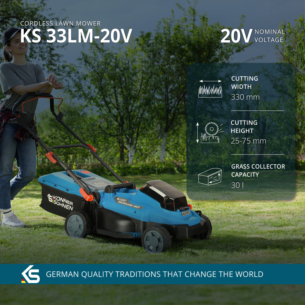 Ασύρματο χλοοκοπτικό KS 33LM-20V