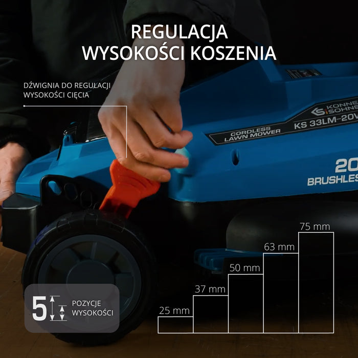 Akcyjny zestaw do pielęgnacji trawnika KS 33LM-BCT20V-SET