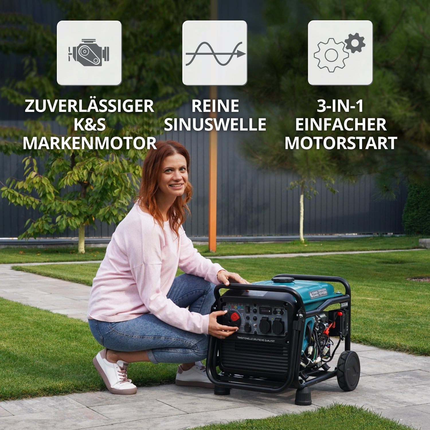 LPG/Benzin-Inverter-Generator KS 4100iEG (B-Ware Hervorragend)