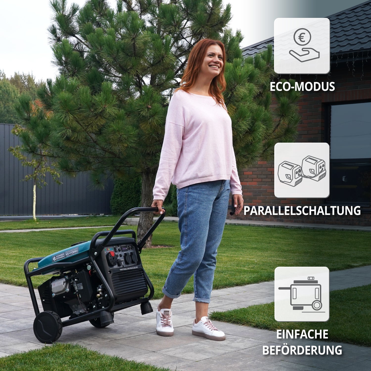 LPG/Benzin-Inverter-Generator KS 4100iEG (B-Ware Hervorragend)