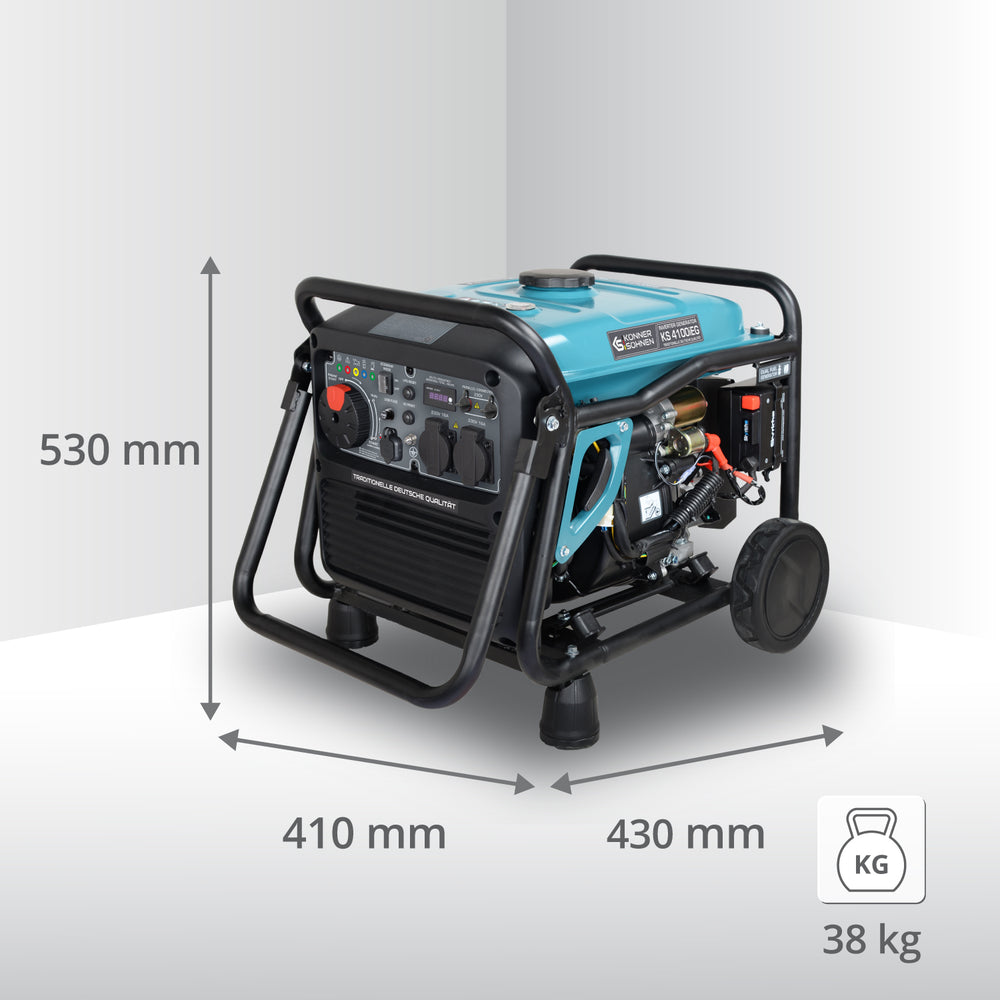 Gerador inversor a GPL/gasolina KS 4100iEG