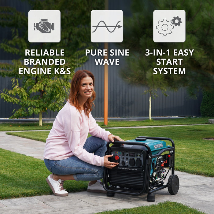 Gerador inversor a GPL/gasolina KS 4100iEG