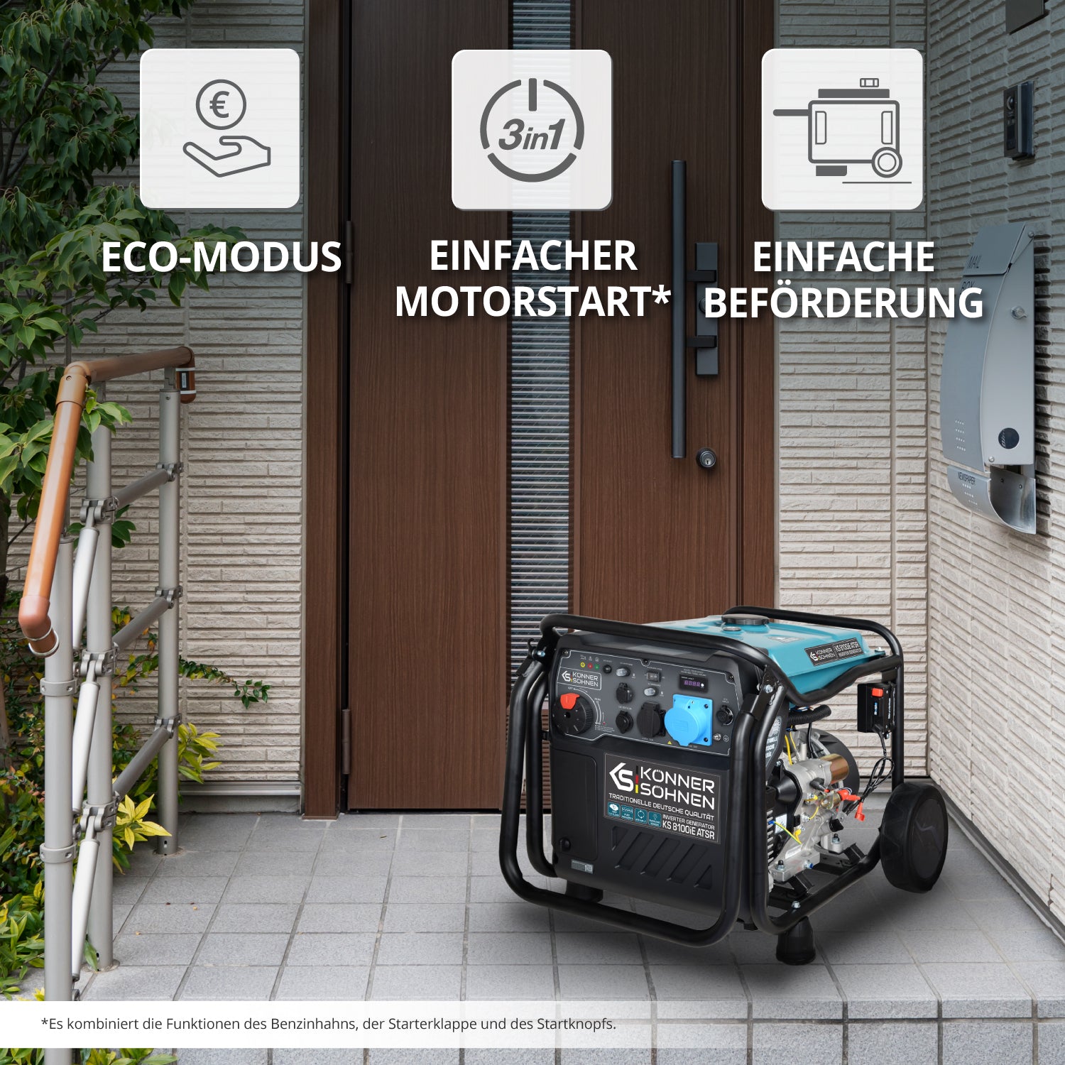 Inverter-Generator KS 8100iE ATSR (B-Ware Sehr gut)