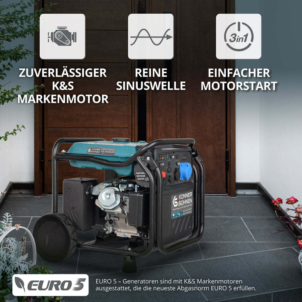 LPG/Benzin-Inverter-Generator KS 8100iEG (B-Ware Sehr gut)