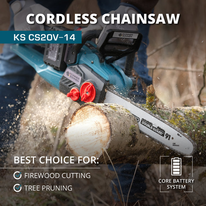 Акумулаторен верижен трион KS CS40V-14