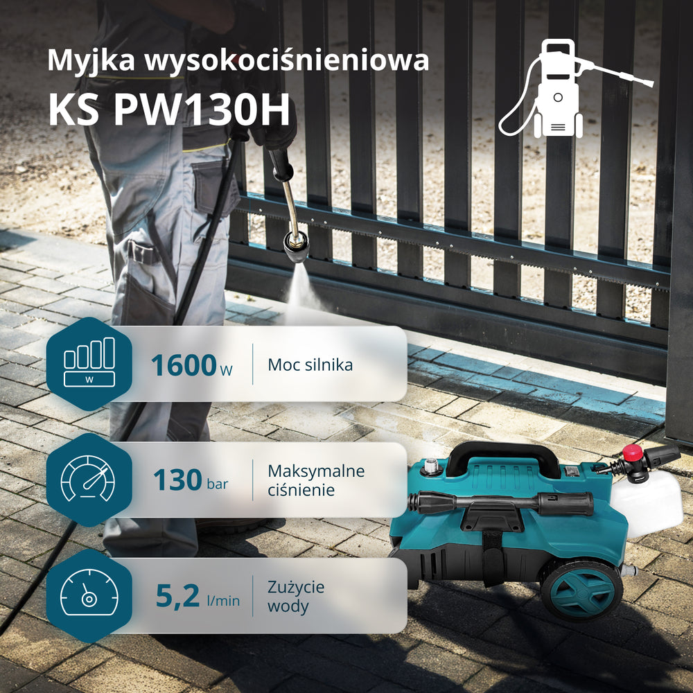 Myjka ciśnieniowa KS PW130H