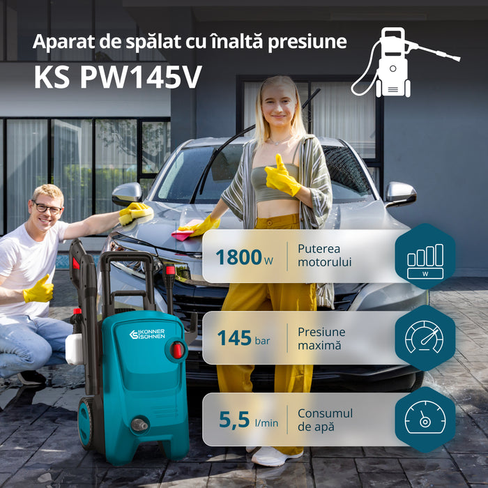 Aparat de spălat cu presiune KS PW145V