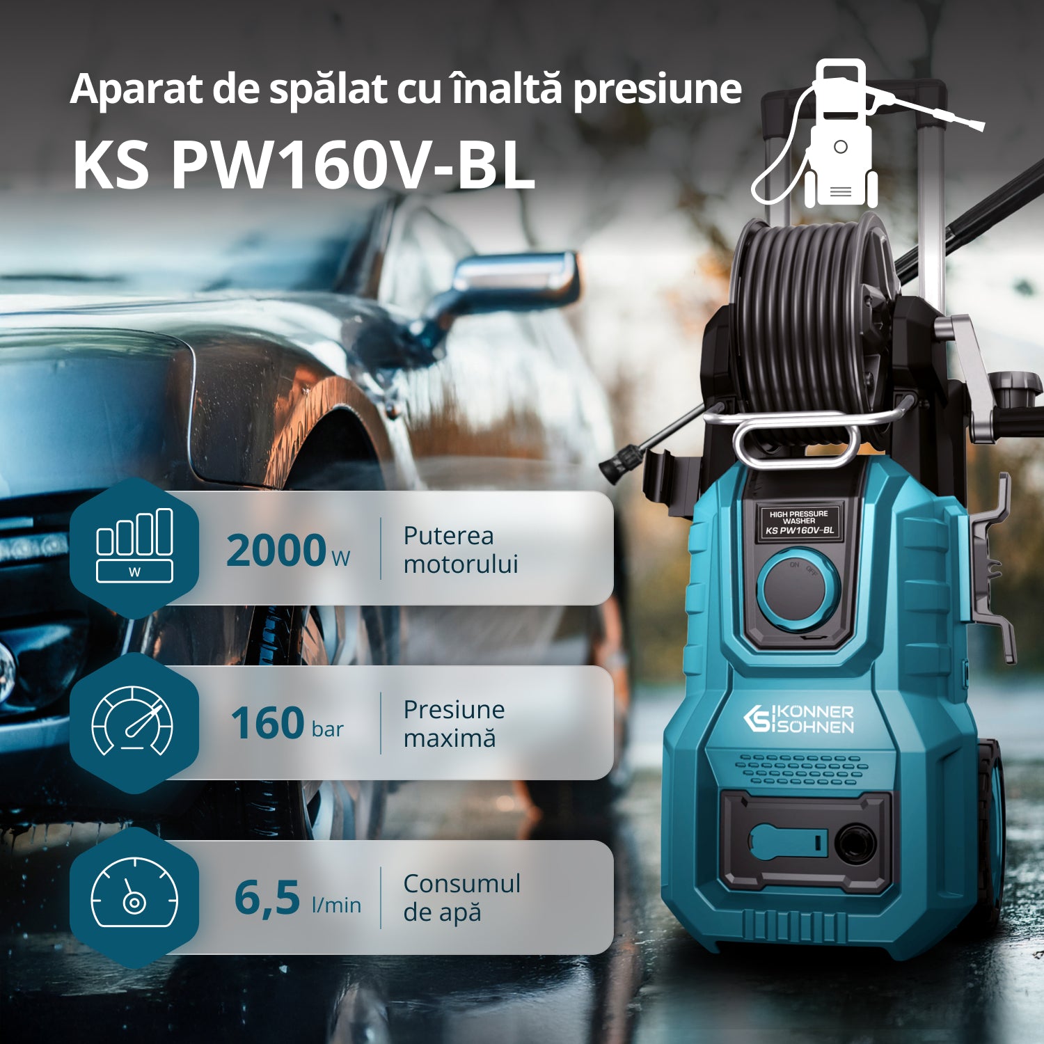 High-Pressure Washer KS PW160V-BL