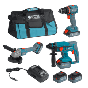 Conjunto Mestre Sem Fios 3-em-1 Kit KS RHAGD 20V SET 3