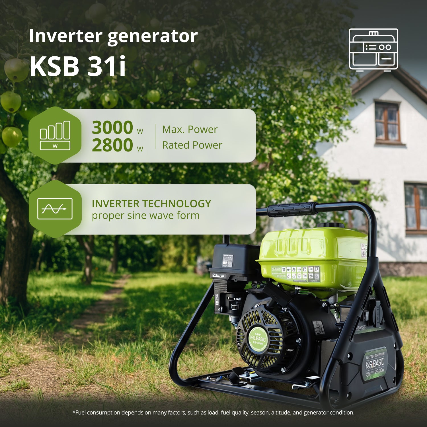 Inverter generator KSB 31i