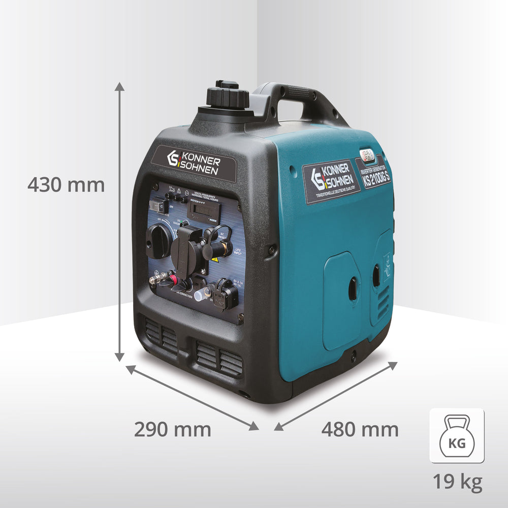 Инверторен генератор на LPG/бензин KS 2100iG S