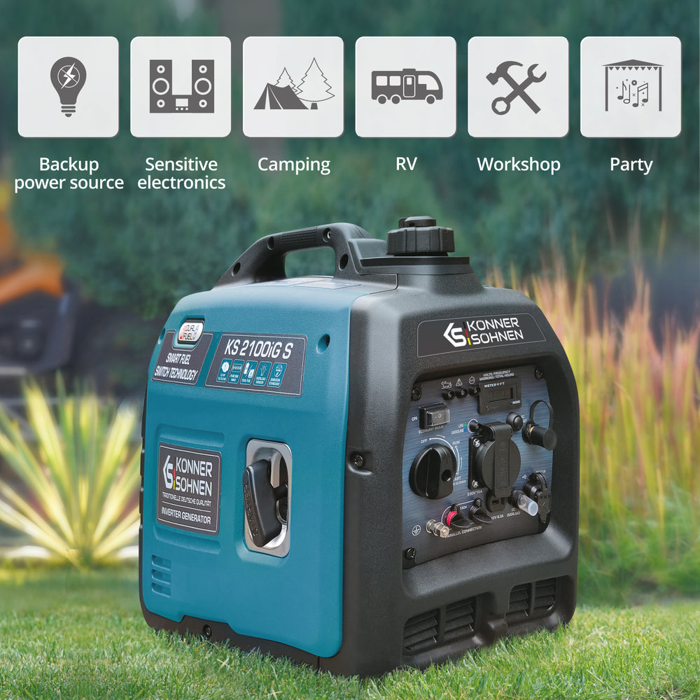 Инверторен генератор на LPG/бензин KS 2100iG S