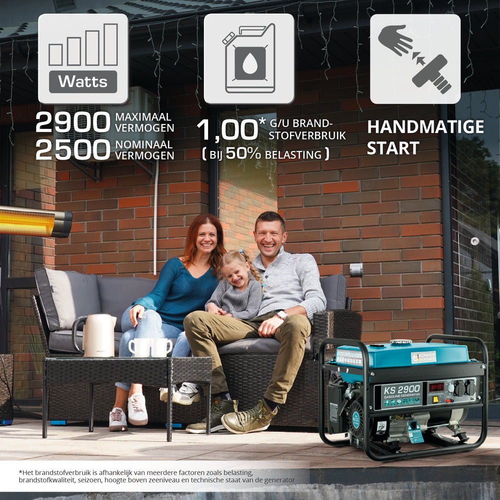 Benzinegenerator "Könner & Söhnen" KS 2900