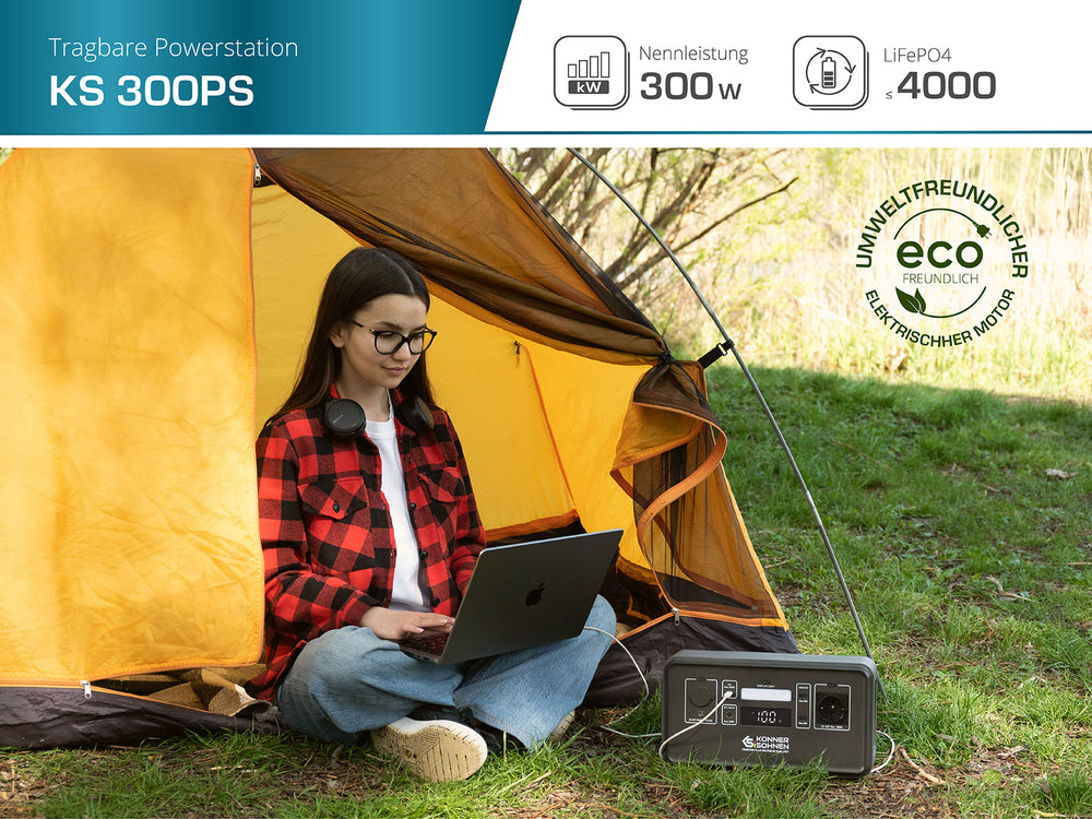 Tragbare Powerstation LifePO4 KS 300PS (B-Ware Gut)