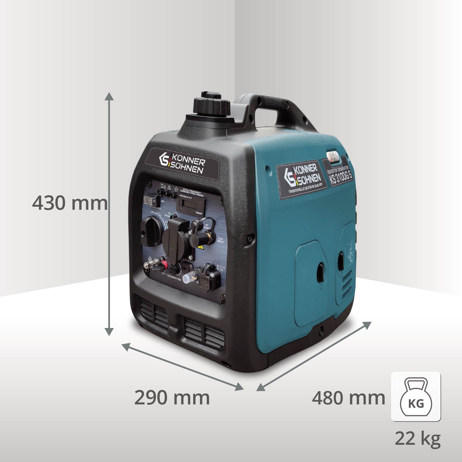 Invertorový generátor na LPG/benzín KS 3100iG S