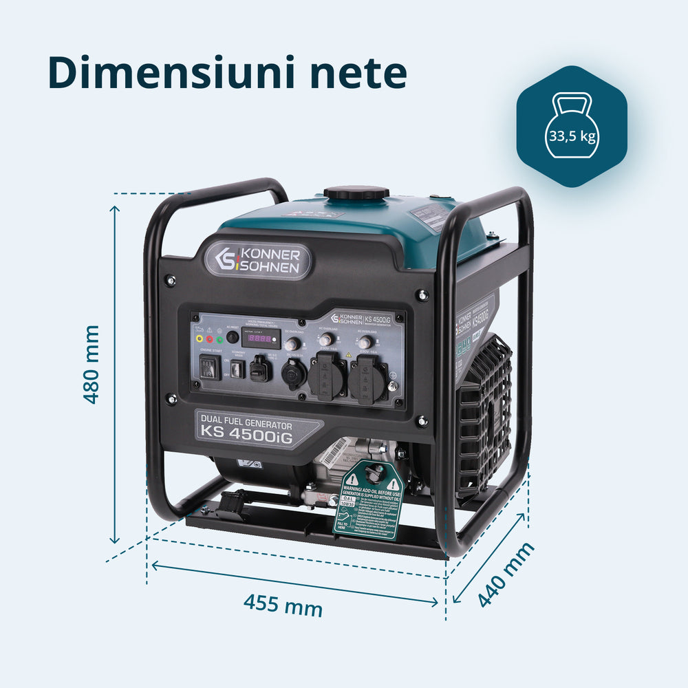 Generator hibrid cu inverterKS 4500iG