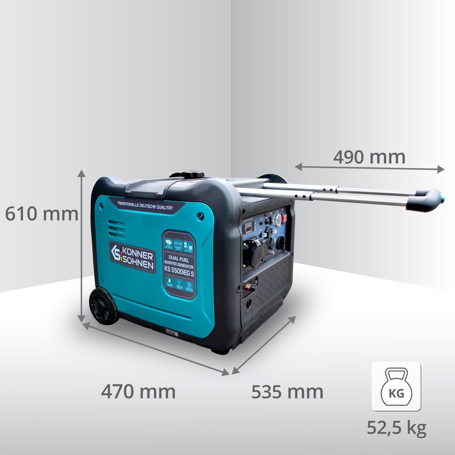 LPG/Benzin-Inverter-Generator KS 5500iEG S (B-Ware Hervorragend)