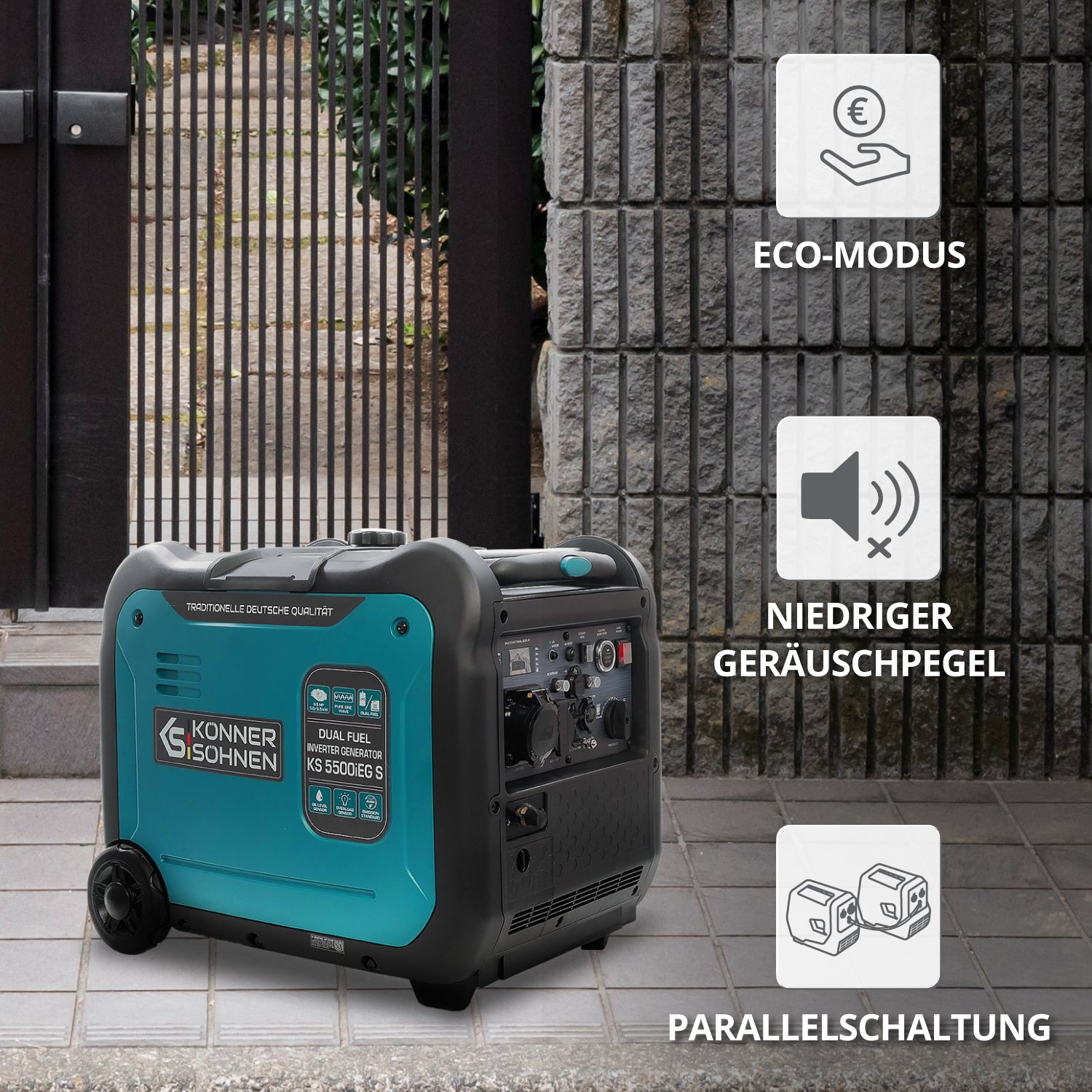 LPG/Benzin-Inverter-Generator KS 5500iEG S (B-Ware Hervorragend)